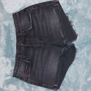 Joe's blackish gray high-rise denim "the Charlie Short" size 28